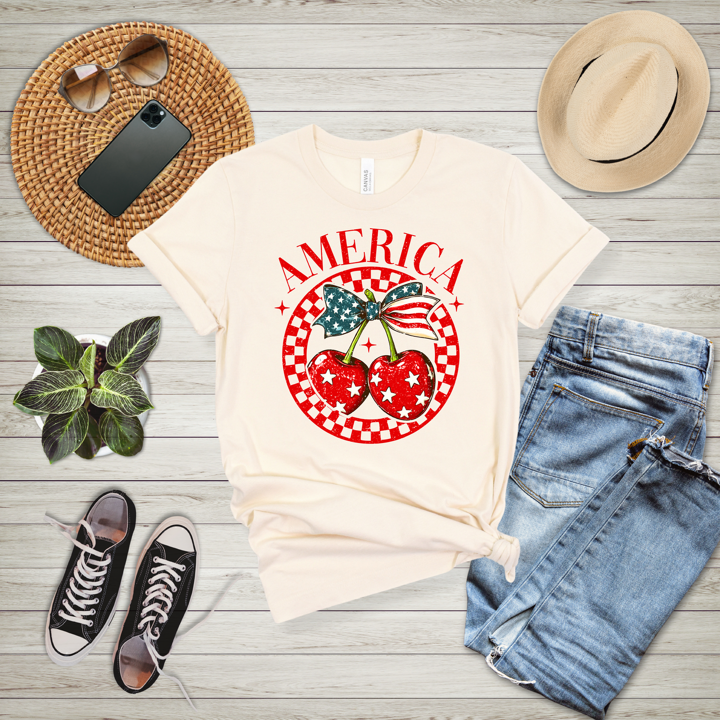 America Cherry T-Shirt