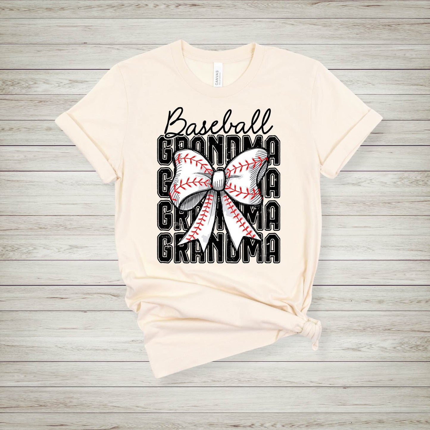 Baseball Grandma Bow T-Shirt