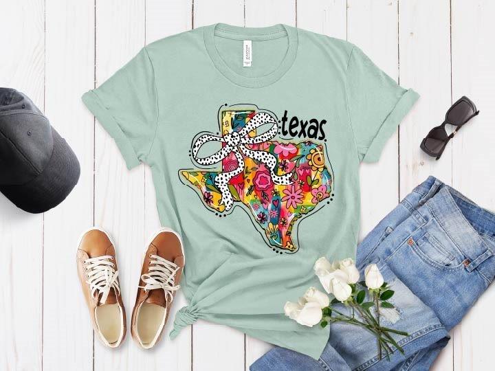 Floral Coquette Texas T-Shirt
