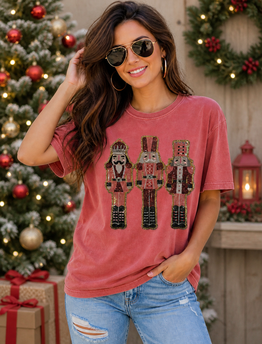 Nutcraker Sequin Patch T-Shirt