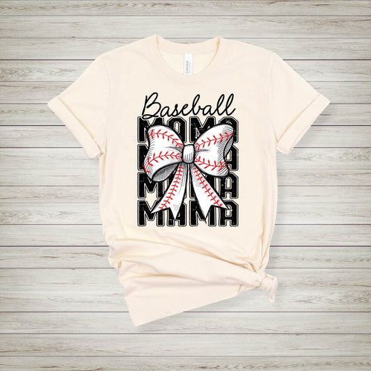 Baseball Mama Bow T-Shirt
