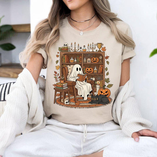 Bookshelf Ghost T-Shirt