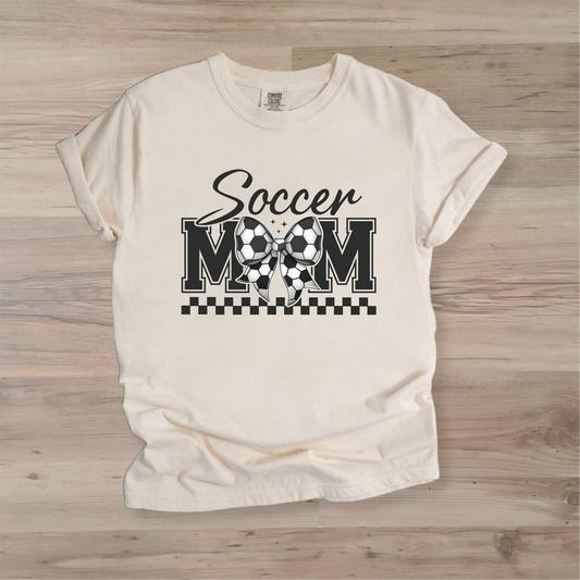 Coquette Soccer Mom Bow T-Shirt