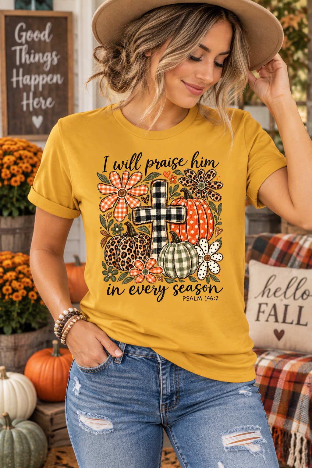 I Will Praise Him In Every Season T-Shirt