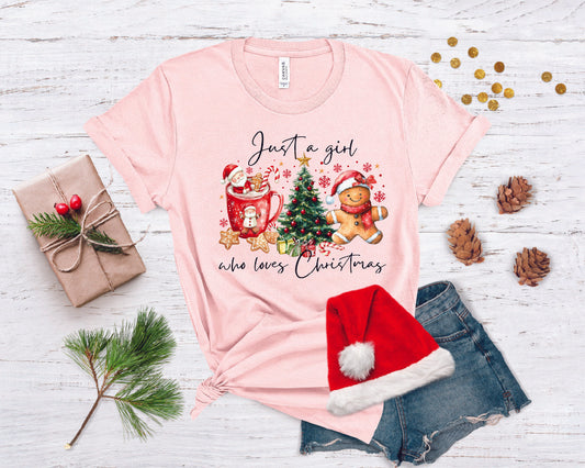 Just A Girl Who Loves Christmas T-Shirt