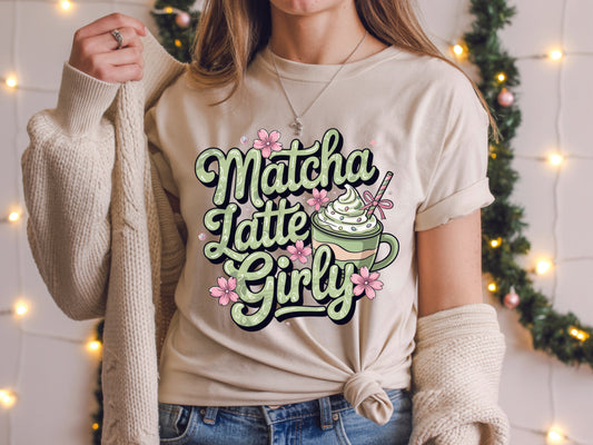 Matcha Latte Girly T-Shirt
