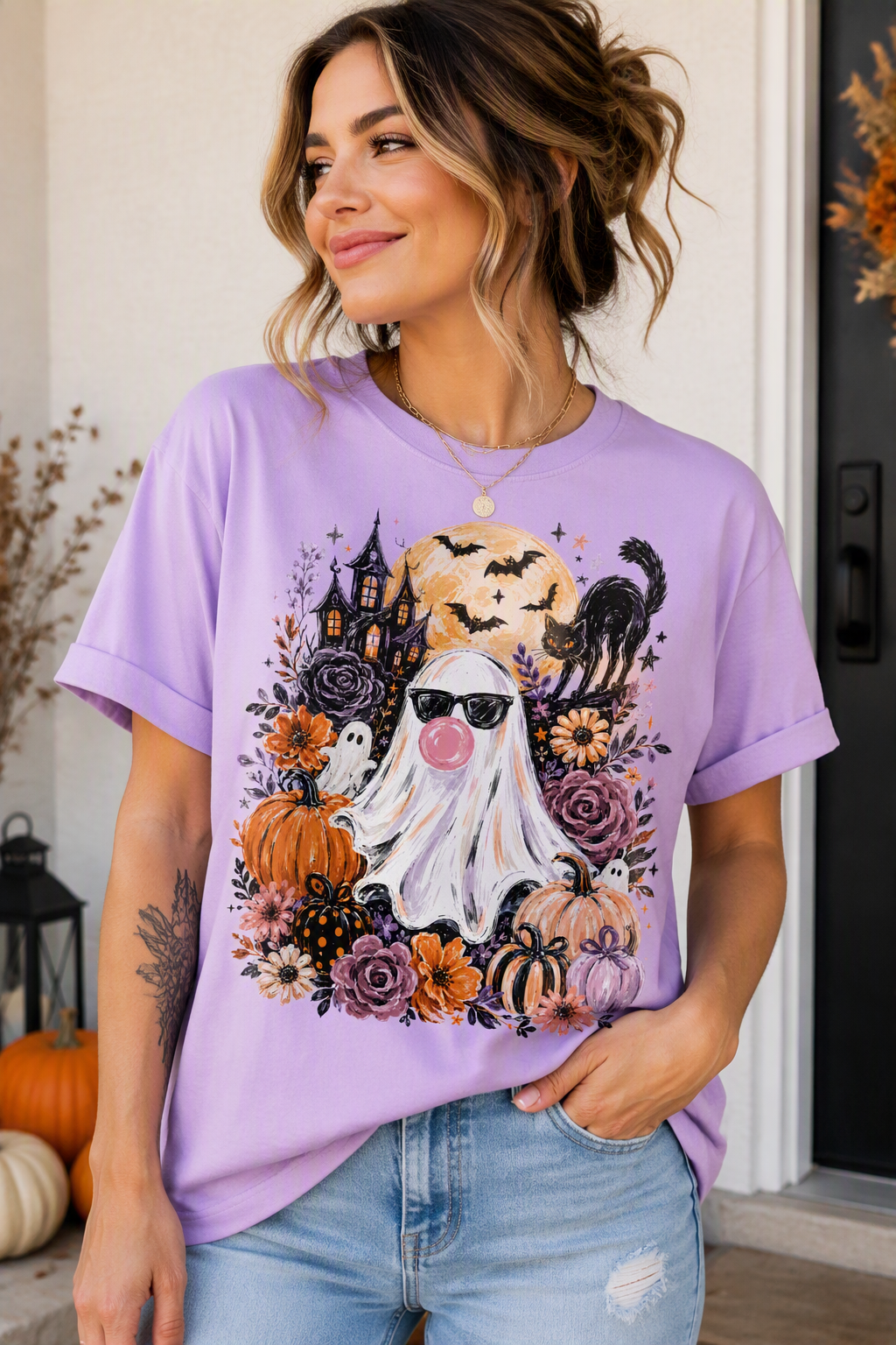 Ghost Blowing Bubble Gum T-Shirt