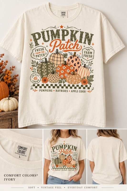 Retro Pumpkin Patch T-Shirt